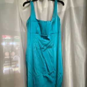 Calvin Klein Teal Body Con Cocktail dress 12